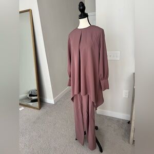 Elegant Mauve Two-Piece Set